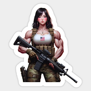 Tactical Girl Sticker